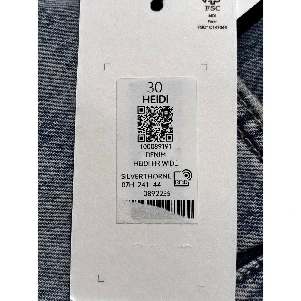 Dynamite Denim Heidi High Rise Wide Leg Jeans Silverthorne Blue Size 10 30R NWT